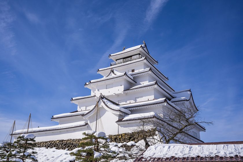 【磐梯山温泉ホテル】周辺観光 鶴ヶ城_冬